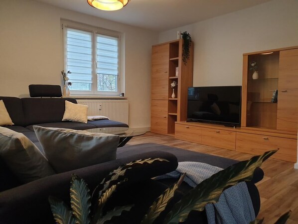 Living area - Vacation apartment 1 am Hambach (Falkenbach)