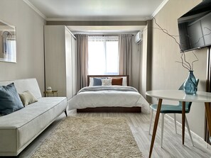 1 soverom, strykejern/-brett, wi-fi og sengetøy