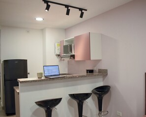 Luxury Apartment, Terrace, City View | Private kitchen