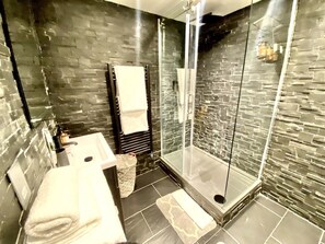 Hair dryer, towels