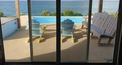 Cat Island Paradise . Overlooking turquoise waters and sky, sunrise and sunset.