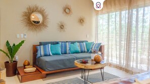 Leilighet – comfort, terrasse | Oppholdsområde