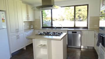 Microwave, dishwasher, high chair