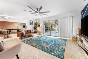 TV connectée, cheminée, jeux vidéo, chaîne hi-fi