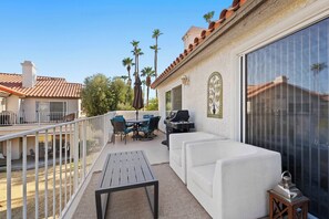 Condo, Multiple Beds, Balcony, Mountain View (Eternal Palms of Desert Falls) | Outdoor dining - Eternal Palms of Desert Falls (Palm Desert)