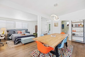 2 bedrooms, individually decorated, individually furnished, desk