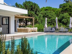 A heated pool