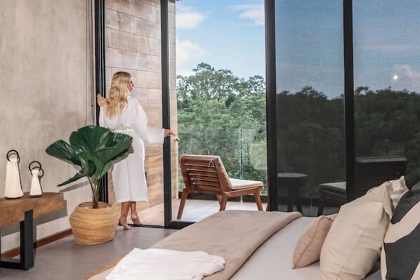 2 bedrooms, iron/ironing board, WiFi, bed sheets - Luxury apartment with view 2 rooms Zama
(Tulum)