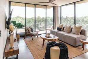 Living area - Luxury apartment with view 2 rooms Zama
(Tulum)
