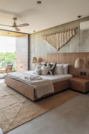1 bedroom, iron/ironing board, WiFi, bed sheets - Luxurious Jungle View Room in Zama
(Tulum)