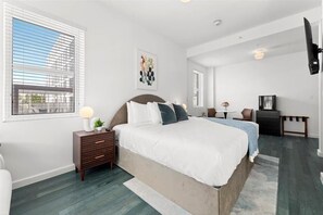 Desk, iron/ironing board, free WiFi, bed sheets