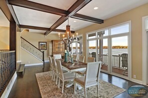 Dining - Green Lake Luxury Home with Rooftop Deck Hot Tub Pier Sunset Views (Elkhorn)