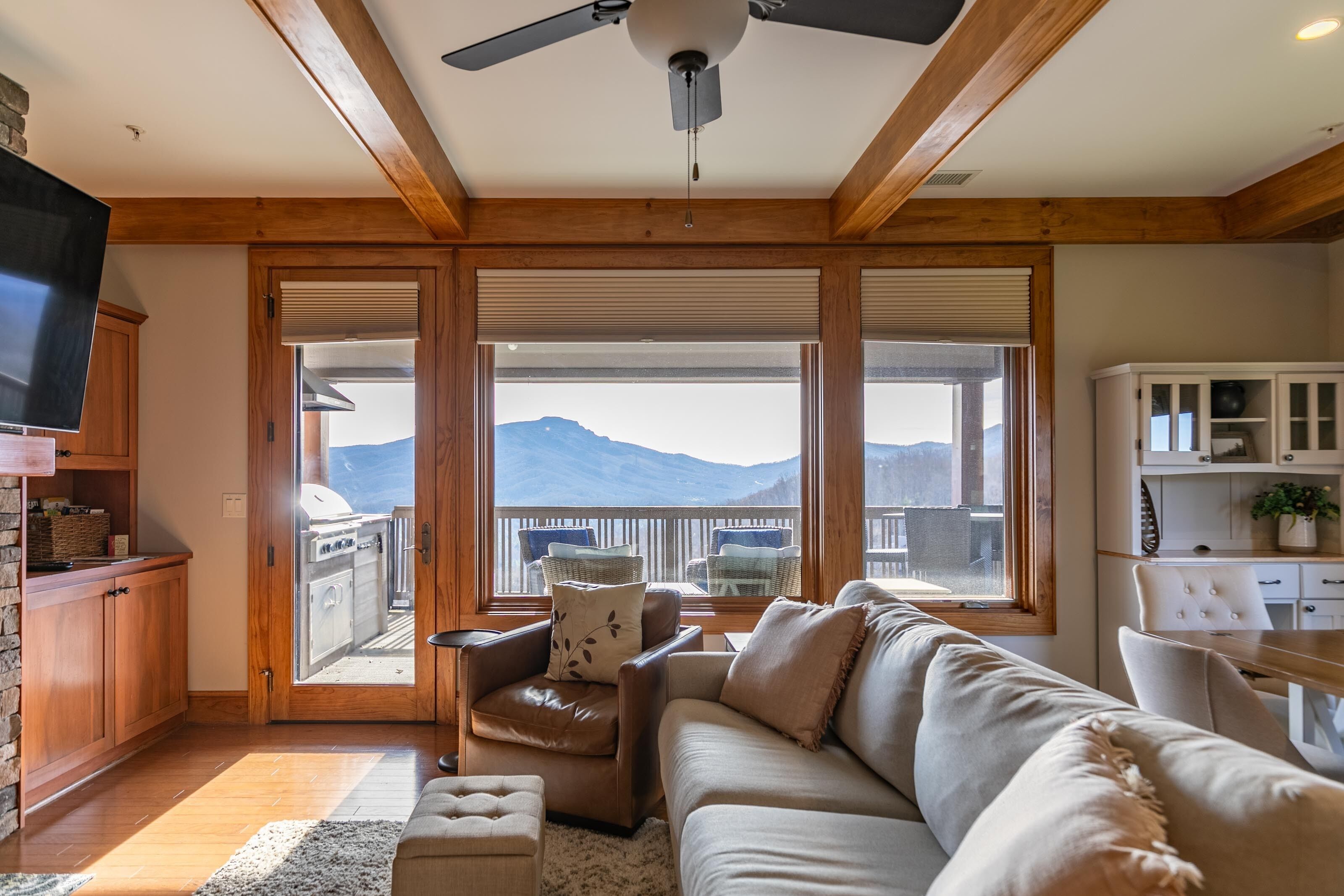 TV connectée, cheminée