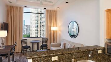 Fridge, microwave, oven, spices