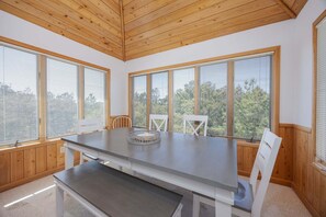 Dining - 1395 - Summer Breeze Too, a 4-bedroom home in the beautiful Whalehead Club area of Corolla. (Corolla)