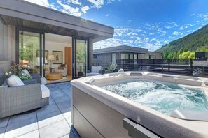Terrace/patio - Abode at River Run, mountain modern, Ketchum (Ketchum)