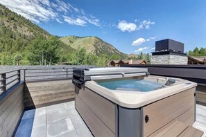 Terrace/patio - Abode at River Run, mountain modern, Ketchum (Ketchum)
