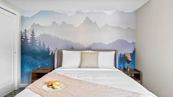 2 slaapkamers, een strijkplank/strijkijzer, wifi, beddengoed