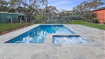 A heated pool