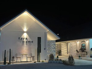 Front of property - evening/night