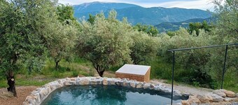 Remote cottage with valley views