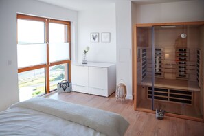 2 室のベッドルーム、WiFi、ベッドシーツ