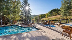 A heated pool