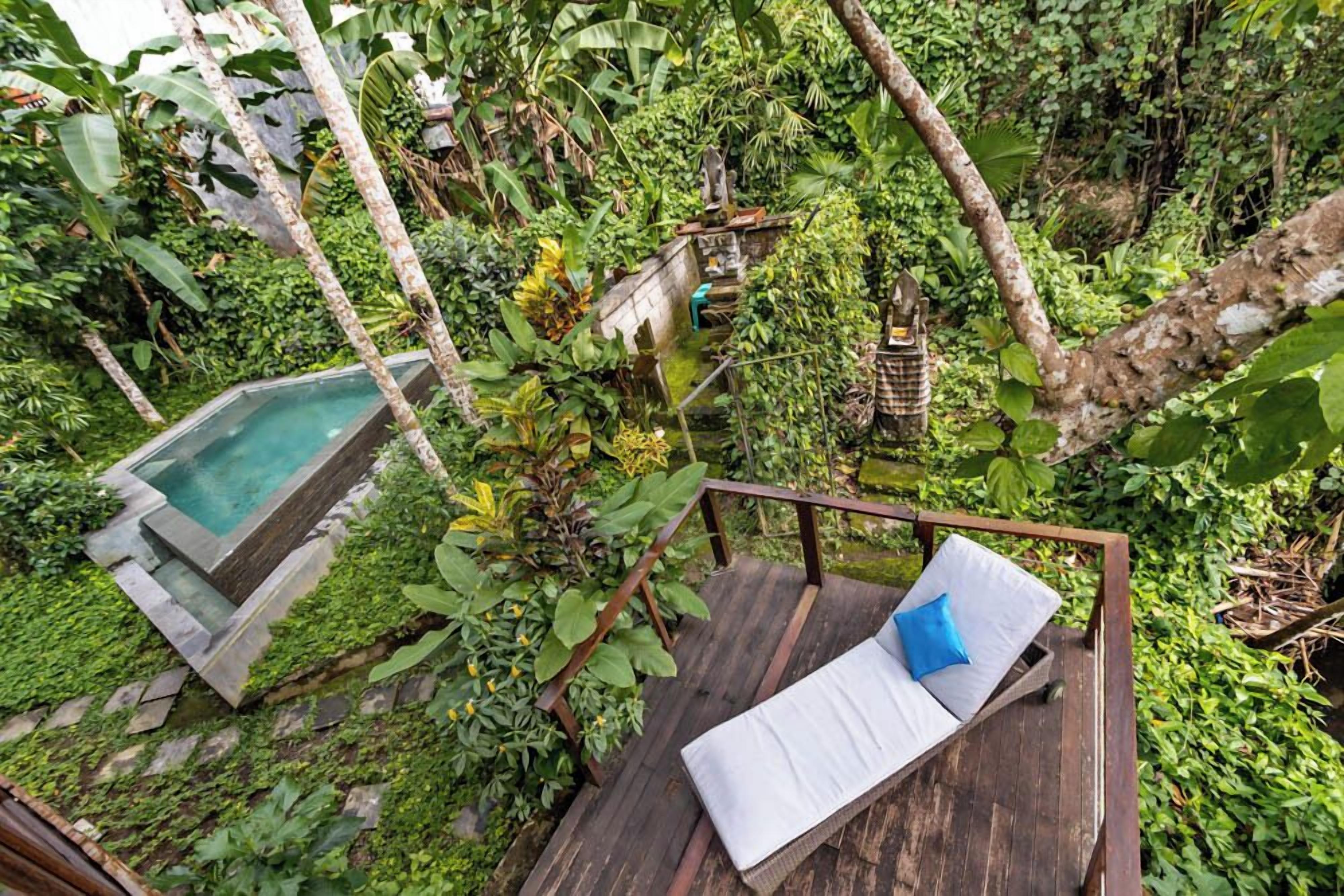 Baumhaus, 1 Schlafzimmer, eigenes Bad, Flussblick | Eigener Pool