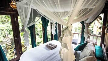 Tree House, 1 Bedroom, Private Bathroom, River View | In-room safe, iron/ironing board, free WiFi