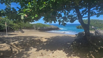 En la playa