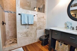 Shower, hair dryer