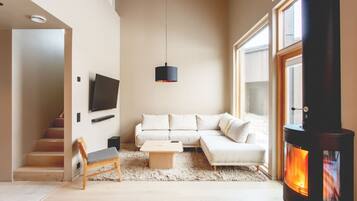 電視、壁爐、音響