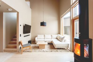 TV, fireplace, stereo