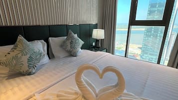 高級單人房, 河景 | 埃及棉床單、高級寢具、Select Comfort 床墊、迷你吧贈品