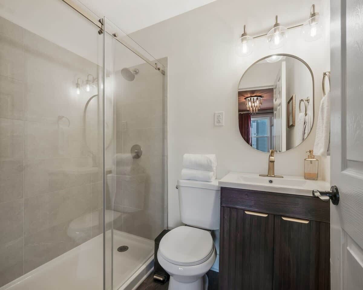 Shower, hair dryer