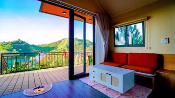 Habitación familiar, vista al lago | Wifi gratis