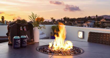 Sunset Serenity by AvantStay | Rooftop w/ Hot Tub & Fire Pit, 3 Blocks to Beach!