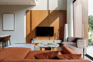 Living area - SOLAIR Pererenan Loft #12 - 1 bdr - with pool and rooftop barbeque (Badung)