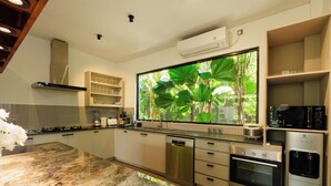 Deluxe Villa, 4 Bedrooms, Private Pool | Private kitchen | Espresso maker, fridge, microwave, oven - Villa Pakuk by Alfred in Bali (Canggu)