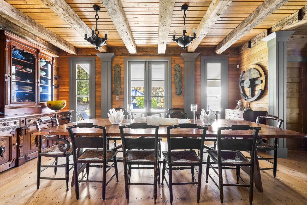 Beautiful open dining area with seating for 10