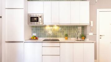 Apartment (1 Bedroom) | Private kitchen | Fridge, microwave, espresso maker, coffee/tea maker