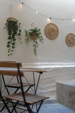Departamento urbano, 1 habitación, para no fumadores, cocina | Vista al patio