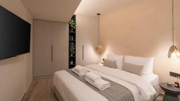 Appartamento City, 1 camera da letto, non fumatori, cucina | 1 camera, cassaforte in camera, tende oscuranti, ferro/asse da stiro