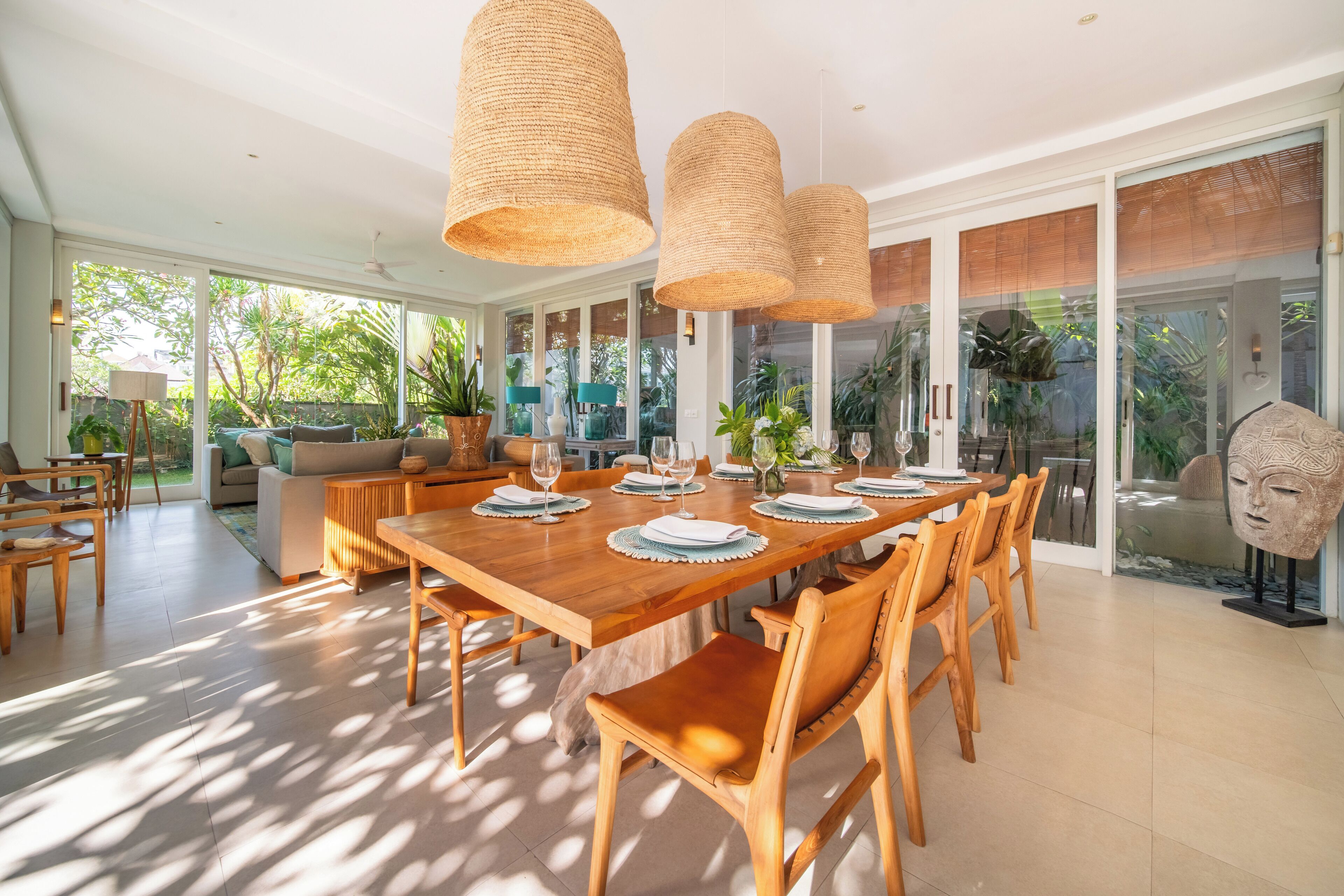 Luxury Villa, Patio, Pool View | Dining room