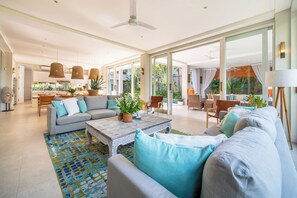 Luxury Villa, Patio, Pool View | Living room - Villa Sunsara 2 (Canggu)