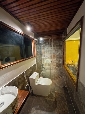 Free toiletries, hair dryer, towels, soap