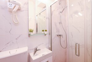 Hair dryer, towels