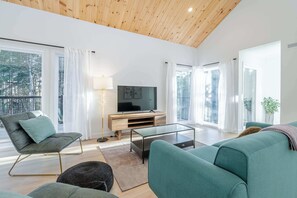 Télévision, cheminée