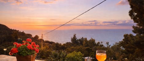 屋外ダイニングエリア