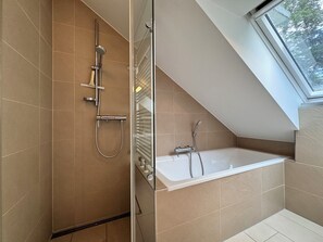 Shower, hair dryer